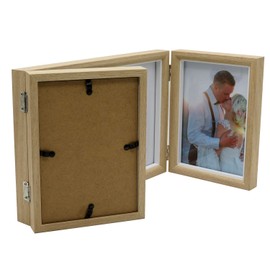 Smiling Art Foldable Photo Frame for 3 Landscape and Portrait
