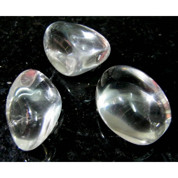 Excellent A ++ Quality Three Tumbled Crystal Clear Crystal Healing Metaphysical Gemstones Power Reiki Feng Shui Gift Energy Meditation Peace Concentration Vaastu