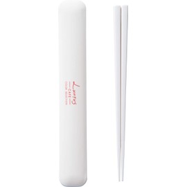 Lunch Box C Lantas Chopsticks & Case Set, N, White