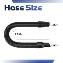 14-37-0105 Vacuum Hose Compatible with 0970-20 0880-20 Vacuum, Detachable Replacement Wet/Dry Shop Vac Hose Assembly
