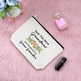 Great Grandma Gift Makeup Bag Baby Announcement Gift for Great Grandma Future Great Grandma Gift Cosmetic Bag Great Grandma to Be Gift Mothers Day Gift Baby Shower Gifts Travel Cosmetic Pouch
