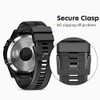 NotoCity Compatible Fenix 5 Band 22mm Width Soft Silicone Watch