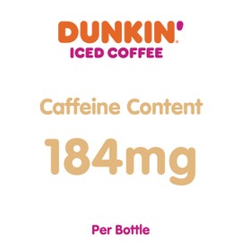 Dunkin' French Vanilla Iced Coffee Bottles, 13.7 fl oz, 12 Pack