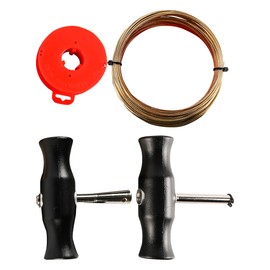 Laroal Car Windshield Removal Tool High-carbon Steel Window Glass Dividing Wire with 2 Pieces T-shaped Handle Windscreen Removal Tool Kit