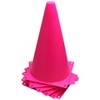 Pink Marker Cones Set of 10 9-Inch
