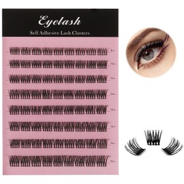Perfect Key 96 Clusters Eyelash Extensions Faux Mink Lash Clusters D Curl Natural Look Eyelash Clusters 8-16mm
