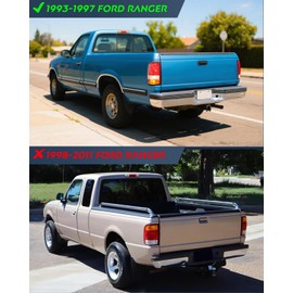 Nilight Taillight Assembly for 1993 1994 1995 1996 1997 Ford Ranger