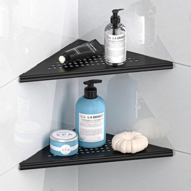 YUOROS Shower Shelves for Inside Shower, 304 Stainless Steel Shower Corner Shelf for Bathroom Tiled Wall (2 Pack)