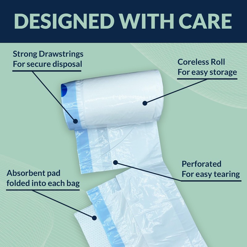 Reli. Commode Liners with Absorbent Pads (Bulk 80 Pack) |