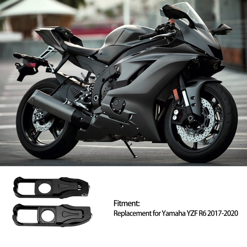 Pair Motorcycle Left Right Chain Adjusters Tensioners Replacement for Yamaha