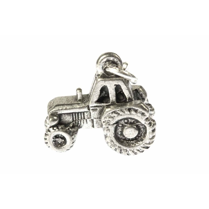 Miniblings Pendant Charm Bracelet Tractor Tractors Farmer Farm Silver