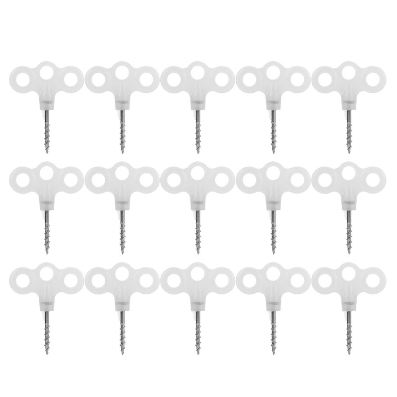 Outdoor Luminous Tent Stakes Stainless Steel Screw Ground Anchors Peg