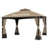 SCOCANOPY Replacement Canopy Cover for Windsor Gazebo L-GZ717PST-C, 810213583,South Hampton