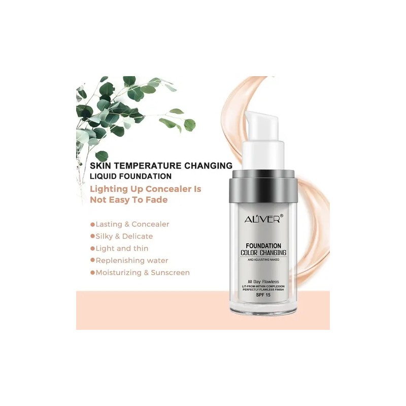 Kit 2 Bases Maquillaje Color Changing Spf15 2x30 Ml Adaptabl