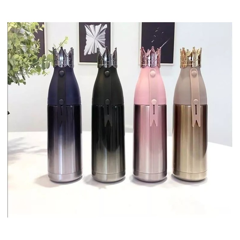 Yuqing Termo Acero Inoxidable Princesa Con Tapa En Forma De