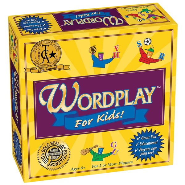Wordplay for Kids, A Fun and Educational Board Game That Engages The Word Building and Vocabulary Skills of The Entire Family. Ages 6-12, with Special Rules for Group Play.