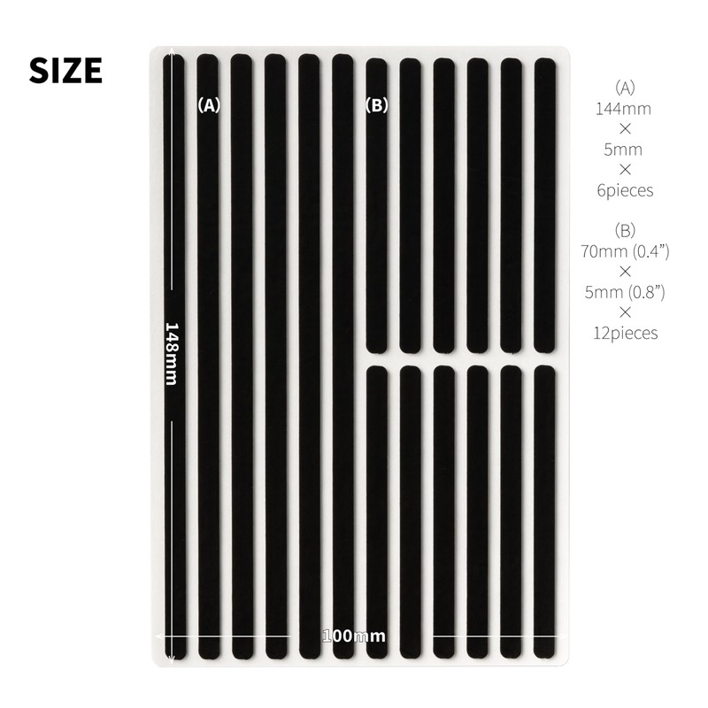 GRIPLUS Ultra Thin Strong Anti-Slip Sticker, Slim Postcard Size, 1,