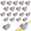 Linkstyle 20PCS Wire Splitter Terminals, Quick Wiring Lever Wire Connectors