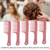 5Pcs Hairdressing Wide Tooth Comb Anti Static Ergonomic Handle Safe