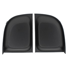 Roneeson Front Driver and Passenger Side Fog Light Cover Bezel for Fiat 500 2012-2017