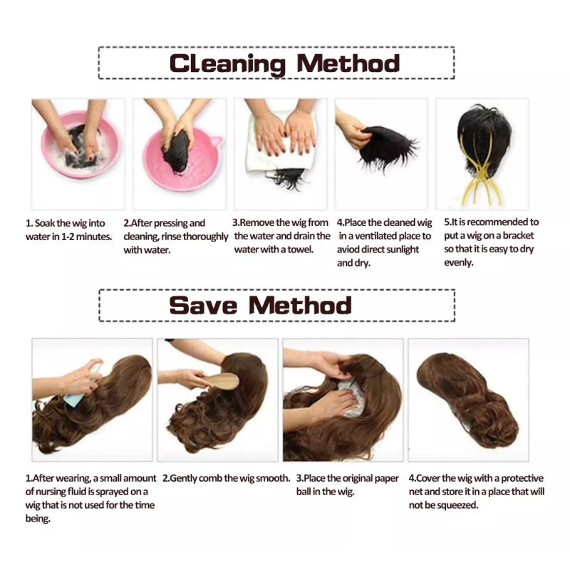 Baruisi Bob Marrón Corto Pelucas Para Mujeres Cabello Liso R