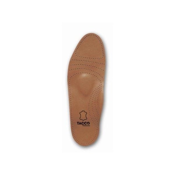 Tacco Men's Full Length Deluxe Leather Orthotic Insole - Size 9 Tan