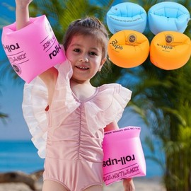 Adult Thick Inflatable Yellow Round Floating Arm Tube (Free Size) Blue 15ea