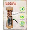 Electric Salt and Pepper Grinder Set with Storage Base, Stainless