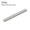 sourcing map 5Pcs M8 x 80mm Fully Threaded Rod 304