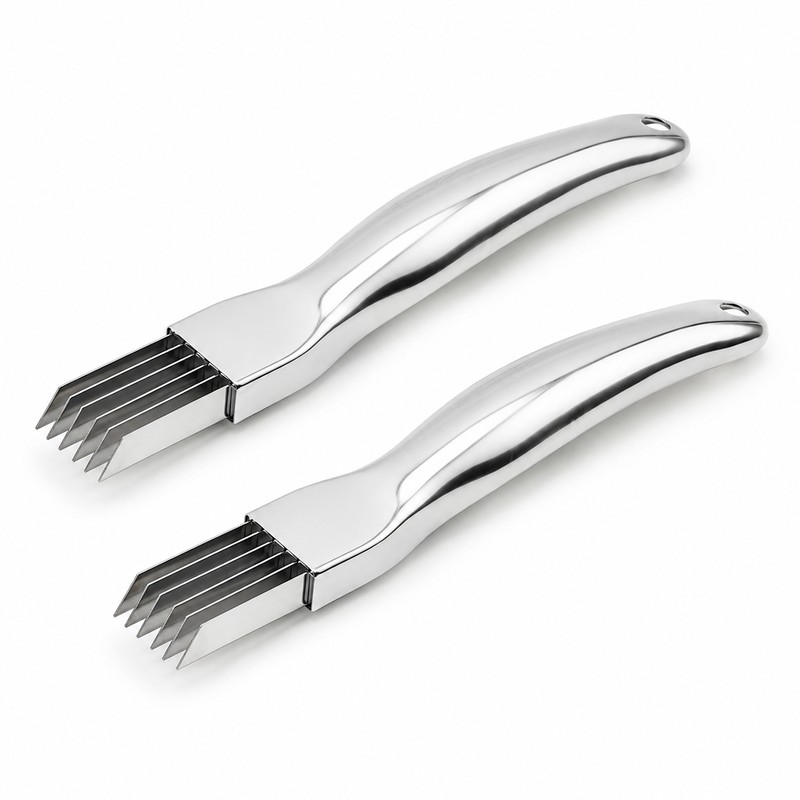 2-Pack Green Onion Slicer for Fast Food Prep – Multi-Blade