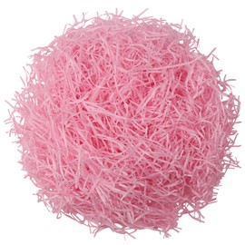 DIYASY Easter Pink Grass Basket Filler,7 Oz Shredded Paper for Easter Gift Box Crinkle Raffia Paper for Packaging Christmas Decoration