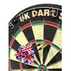 Satargo Steel Darts Set with Union Jack Flights, 16g, 6-Pack,