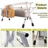 XIMSPHY 5 Rods Clothes Drying Rack, Folding Drying Rack Clothing,