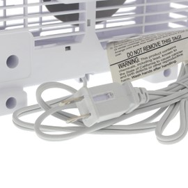 EZ-CHILL 9" Electric Portable 2-Speed, Quiet Box Fan, Ideal for Home, Bedroom, Dorm, & Office, BP-9B