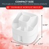 Masirs Small Rotating Makeup Organizer - Mini Yet Spacious Cosmetic