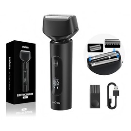 Afeitadora de láminas para hombres, Barba Cortadora Pelo 8500 Rpm | Rasuradoras para hombre Con 3 Cabezales Flotantes, IPX7 Resistente Al Agua, para barba incipiente y vello facial