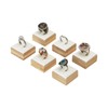 Coward Bamboo 6 Pcs Rings Display Stand, Ring Jewelry Holder