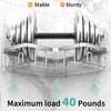 Moforoco Corner Shower Caddy Shelf Organizer Rack, Self Adhesive Black