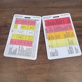 Maternity Early Warning Score (MEWS) Reference Card, Healthcare Educational Tool, Double-Sided - TMG Cards