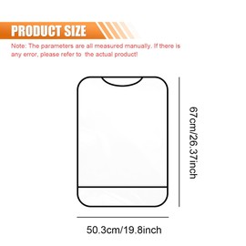 GAOLAOSY 2PCS Car Kick Mats Back Seat Protector for Kids, Universal Anti-Scratch Transparent Auto Seat Back Cover Against Mud, Waterproof Vehicle Backseat Protection Pad for Most SUVs Trucks (Black)