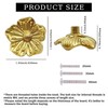Redeam Flower Shape Brass Cabinet Knobs for Cabinet Drawer Cupboard
