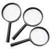 com-four® 3 x Magnifying Glass Reading Aid – Real Glass