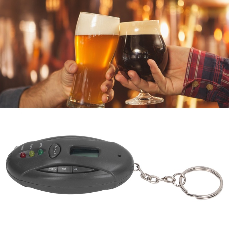 Breath Alcohol Tester Accurate Sensitive Light Indicator Portable Digital Display