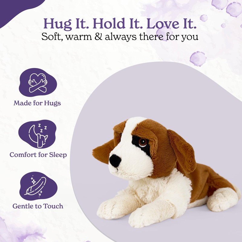 Warmies Plush St Bernard Microwavable Large, Heatable Weighted Plush Toy