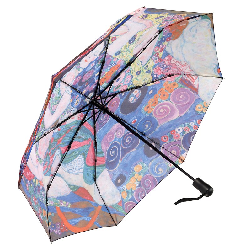 Galleria-The Maiden, Klimt Auto-Open/Close Large Portable Rain Folding Umbrella
