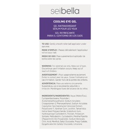 Sei bella Gel Refrescante para el Contorno de los Ojos, con Aplicador de Bolita, 15ml