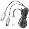 70.9in MIDI Cable to USB IN-OUT Converter Cable with Indicator