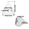 Aifeier ET 30 Pieces Rubber Door Silencer Hinge Outlet Anti