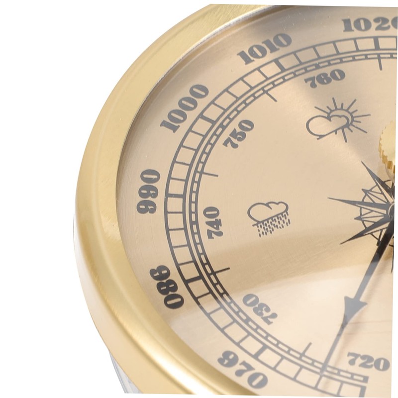 MERRYHAPY 2pcs Stable Aneroid Barometer Easy Read Dial Multifunctional Indoor