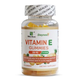Wins Town Wins Town Vitamin E Gummies 268mg, Pineapple Flavor Gummy Supplements, for Immune Health & Antioxidant Support, for Adults, Men and Women, 60 Count